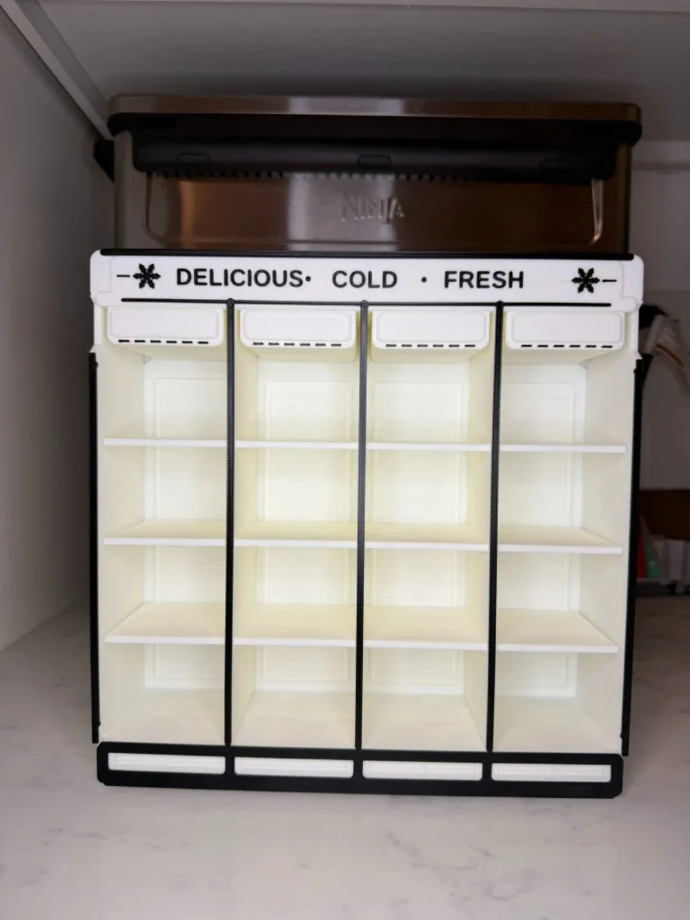 Mini Brands Fill the Fridge Compatible Shelf | 3D Printed Grocery Display Shelf